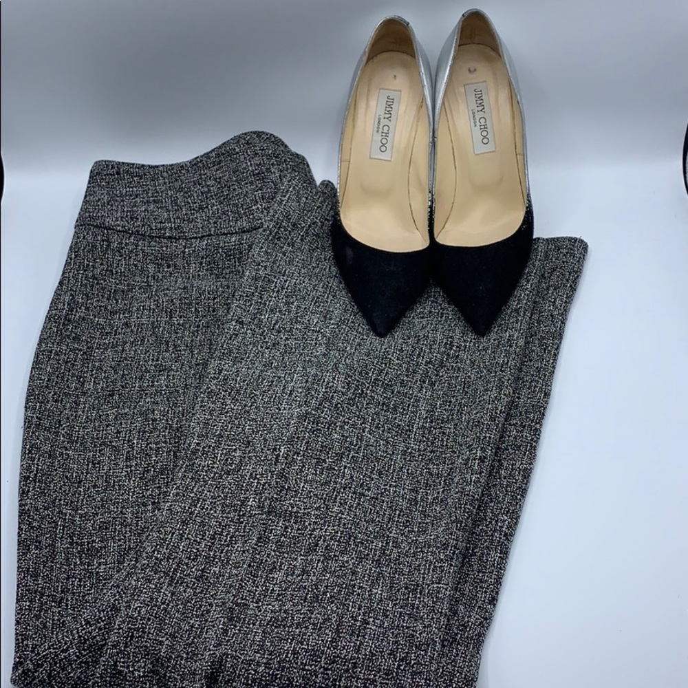 Black/White boot cut pant